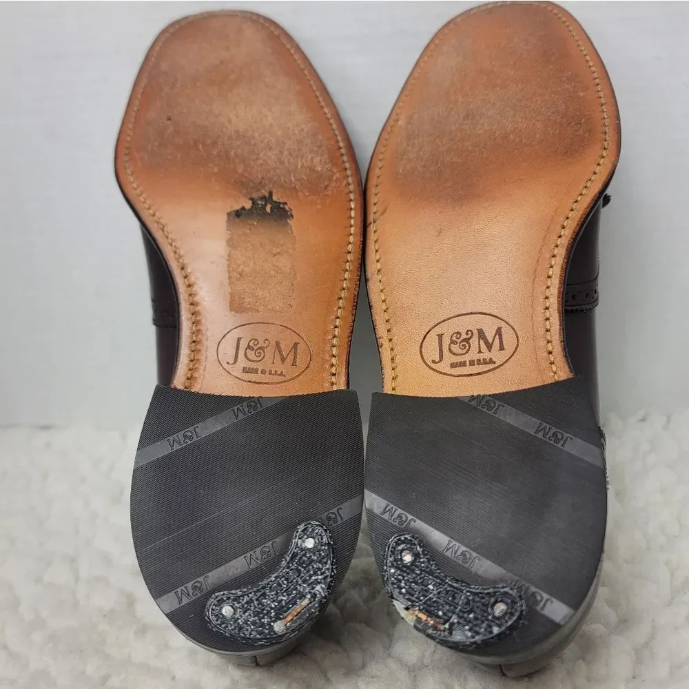 Vtg Johnston & Murphy Presidents Collection Sz 7.5 Tassel Loafers Brown Leather
